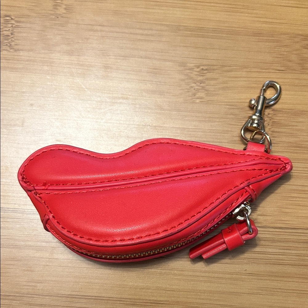 Diane Von Furstenberg Red Lip Keychain Pouch